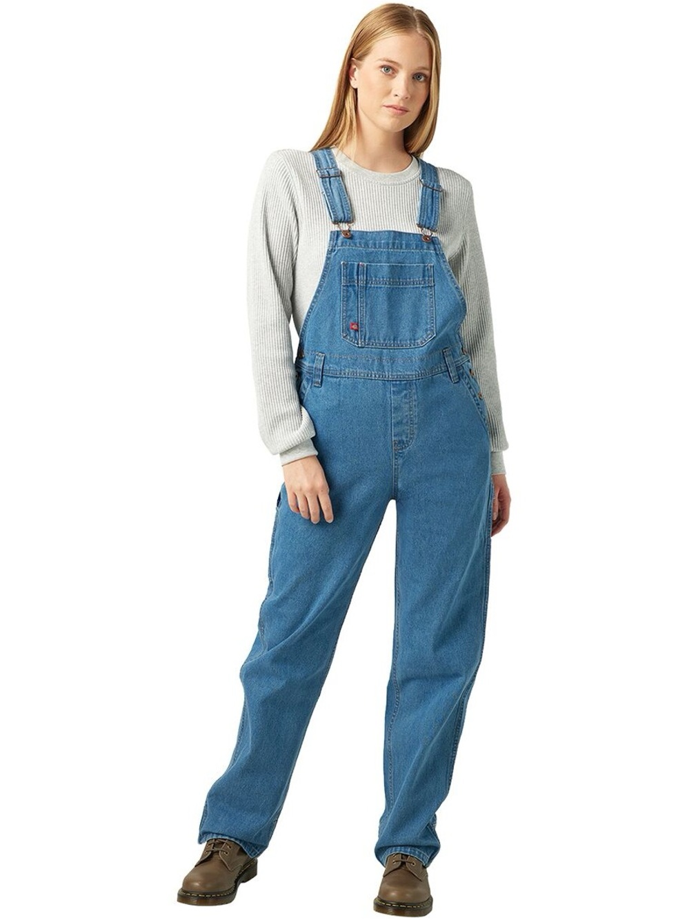 Dickies Bib Relaxed Straight Overalls - Denim S